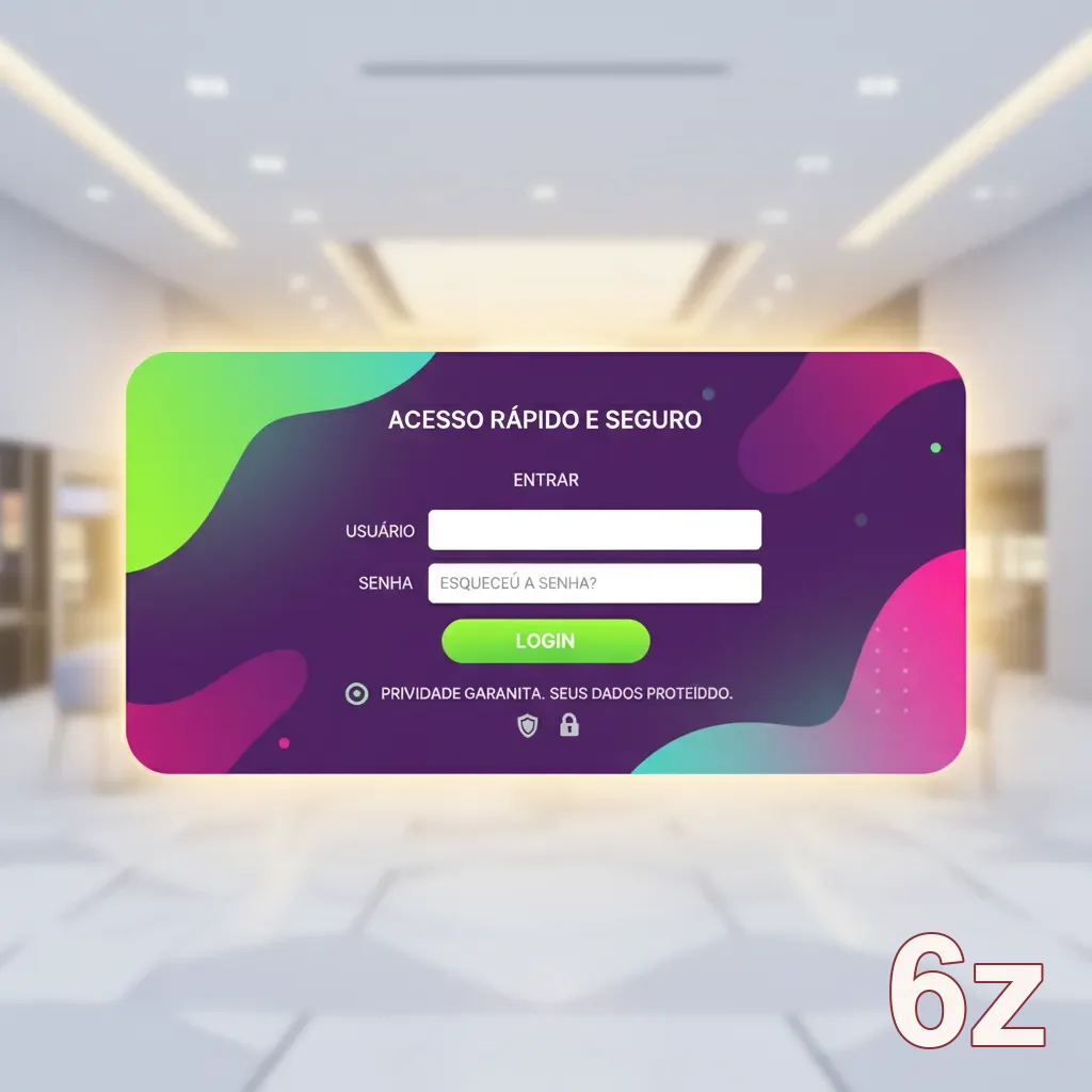 Ilustração de Acesse o aplicativo cassino 6z e jogue com segurança