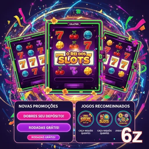 Ilustração de Explore as opções de jogos online no 6z com segurança
