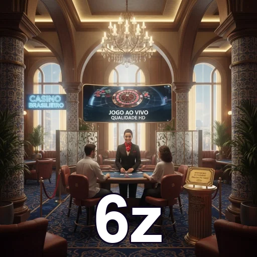 Jogador desfrutando de slot games premium no 6z